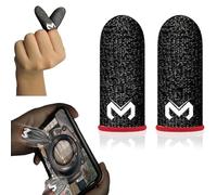 SIOPPKIK 2 Piezas Gaming Finger Sleeves, Guantes de Dedos para Juegos Móviles Manga del Pulgar de Pantalla Táctil Dedales Profesionales para Juegos Dedales Resistentes Al Sudor Transpirables