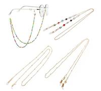 SIOPPKIK 4 Piezas Cordon para Gafas, Multicolor Cuerda para Gafas Moda retención Cadena Gafas para mujeres niñas