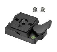 SIOTI 323 Adaptador de placa de liberación rápida RC2, adaptador de conexión rápida con placa de liberación rápida para monopie Manfrotto, trípode Manfrotto u otra cabeza esférica y trípode
