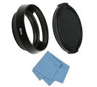 SIOTI Parasol de lente de 52 mm, tratamiento antirreflectante mate de oxidación, aleación de aluminio, con 1 tapa de lente de 58 mm, compatible con Sony/Canon/Nikon/Fuji, etc. Lente de cámara > 40 mm