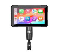 SIOXFN Motocicleta Carplay Pantalla para Kawasaki Brute Force 750 2009-2023, 5" Portátil Impermeable HD Táctil Pantalla Inalámbrico CarPlay y Android Auto,A Without TPMS