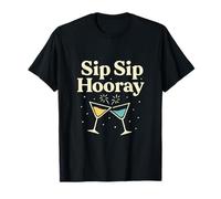 Sip Sip Hooray - Diseño de Boda para Despedida de Soltera Camiseta