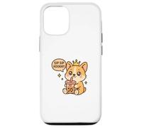 Sip Sip: ¡Viva el Perro Corgi Boba Kawaii! Carcasa para iPhone 12/12 Pro