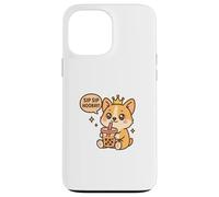 Sip Sip: ¡Viva el Perro Corgi Boba Kawaii! Carcasa para iPhone 13 Pro MAX