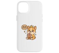 Sip Sip: ¡Viva el Perro Corgi Boba Kawaii! Carcasa para iPhone 14 Plus