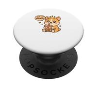 Sip Sip: ¡Viva el Perro Corgi Boba Kawaii! PopSockets PopGrip Adhesivo