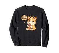 Sip Sip: ¡Viva el Perro Corgi Boba Kawaii! Sudadera