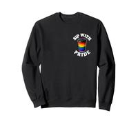 Sip with Pride Minimalista Pocket Rainbow Coffee LGBT Sudadera