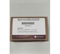 SIPCARDS Entrust Cinta Negra con Laminado KT Ref 525100-014 - Ribbon Kit Monocromo 1000 Impresiones Incluye Kit Limpieza - para Impresoras Sigma DS1, DS2 y DS3, Negro + Topcoat