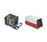 Sipeed NanoCluster Ultra Mini Computing Cluster Board, 7 ranuras SOM RISC-V Gigabit Switch USB-C PD PoE, compatible con LM3H/M4N / Raspberry Pi CM4/CM5 para HomeLab Edge Computing (4 x M4N Kit)