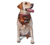 Sipeigyd Animals On Noah's Ark2-1 bufanda lavable para perro, triángulo, ajustable, pañuelo para cachorros para niña o niño, tamaño mediano y grande