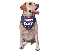 Sipeigyd Bufanda para perro con texto en inglés "Happy President's Day", bandanas reversibles, pañuelos, baberos triangulares, accesorios de decoración para perros y gatos