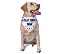 Sipeigyd Bufanda para perro con texto en inglés "Happy President's Day", bandanas reversibles, pañuelos, baberos triangulares, accesorios de decoración para perros y gatos