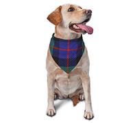 Sipeigyd Bufanda triangular para mascotas, bufanda de tartán de caza de rosas de clan escocés, bufanda para perros y gatos, accesorios de ropa para mascotas, bufanda a cuadros para perros pequeños a