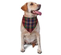 Sipeigyd Bufanda triangular para mascotas, bufanda de tartán de Clan MacFarlane para mascotas y gatos, accesorios de ropa para mascotas, bufanda a cuadros para perros pequeños a grandes