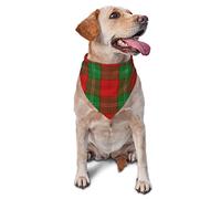 Sipeigyd Bufanda triangular para mascotas, bufanda de tartán escocés de Clan Lennox, accesorios de ropa para mascotas, bufanda a cuadros, para perros pequeños a grandes y gatos