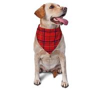 Sipeigyd Bufanda triangular para mascotas, bufanda de tartán rosa de clan a cuadros para gatos y perros, accesorios de ropa para mascotas, bufanda a cuadros para perros pequeños a grandes