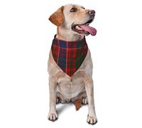 Sipeigyd Bufanda triangular para mascotas, colorido clan macrae tartán tartán bufanda para mascotas gatos y perros, accesorios de ropa para mascotas, bufanda a cuadros para perros pequeños a grandes