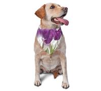 Sipeigyd Nature Tulip - Bandanas ajustables para perros y niñas, pañuelos de Navidad para perros, bandanas triangulares, baberos, pañuelo para mascotas, disfraz de perro, lavable