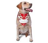 Sipeigyd Pañuelo para perro con texto en inglés "Year of the Dragon 2024 Happy Chinese New Year" para mascotas, pañuelos reversibles, pañuelos, baberos triangulares, accesorios de decoración de
