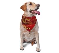 Sipeigyd Pañuelo para perro con texto en inglés "Year of the Dragon 2024 Happy Chinese New Year" para mascotas, pañuelos reversibles, pañuelos, baberos triangulares, accesorios de decoración de