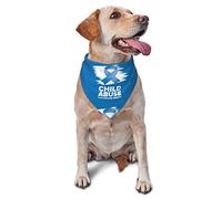 Sipeigyd Pañuelo reversible para perros y gatos con diseño de abuso infantil
