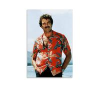 sipfsi Póster de Tom Selleck con el último actor en lienzo y arte de pared, impresión moderna para decoración de dormitorio familiar, 24 x 36 pulgadas (60 x 90 cm)