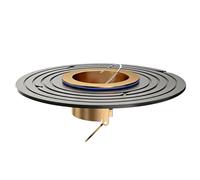 Siphon De Douche Anti-Odeur - 10x10cm 80g, Bouchon D'Étanchéité Pour Drain De Sol 50-100mm, Anti-Retour Avec Bague En Cuivre, Pour Salle De Bain Maison Hôtel Et Appartement