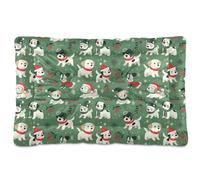 siphylline Ark Green - Tapete de dormir para mascotas, suave, cómodo, antideslizante, para perros medianos/grandes, 36 x 24 pulgadas