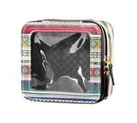 siphylline Bohemia Tribe - Bolsas de maquillaje transparentes coloridas para artículos de tocador, bolsas organizadoras de esmalte de uñas para viajes, Bohemia tribu colorida, 1 size