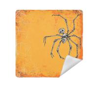 siphylline Bolsa de maquillaje autoadhesiva para lentes de cámara, organizador de maquillaje, 13.8 x 13.8 pulgadas, organizador de cosméticos para viajes, Esqueleto espeluznante de insectos, hueso