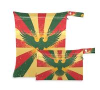 siphylline Bolsa impermeable impermeable para pañales, 2 unidades, artículos esenciales con asas para yoga, viajes, veteranos de la guerra nacional de Vietnam, pájaro del ejército