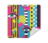 siphylline Bolsas de viaje para lentes de cámara, organizador de artículos de aseo de viaje, 13.8 x 13.8 pulgadas, organizadores de cosméticos para viajes, Graffiti Pop Art Eyes, 21.7x21.7in