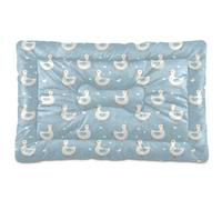 siphylline Cama infantil de gansos azules claros para perros y gatos, cama antideslizante suave para perros grandes, jumbo, medianos y pequeños, 36 x 24 pulgadas