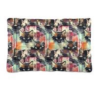 siphylline Cama para perros y gatos estilo pop art, cama suave antideslizante para perros grandes, jumbo, medianos y pequeños, 36 x 24 pulgadas