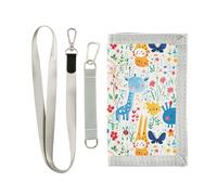 siphylline Cartera de viaje con diseño de animales lindos y divertidos, para hombre, con cordón, dibujos animados lindos animales divertidos, 1 size