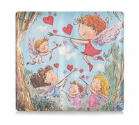 siphylline Cupid Is Flying - Cartera de piel sintética para documentos esenciales, licencia de conducir, tarjetas de identificación y seguro de registro de automóvil, Cupido está volando, 1 size