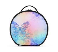 siphylline Dreamy Colorful Vivid Butterfly - Bolsa de cosméticos con compartimentos y asa, impermeable, para mujeres, viajes, con separadores ajustables, 28 cm