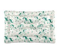 siphylline Emerald Playful Pony - Colchón para mascotas, suave, antideslizante, para perros grandes, jumbo, medianos y pequeños, 24 x 18 pulgadas