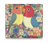 siphylline Funda de piel para registro de automóvil y seguro de Lovebird, funda esencial para tarjetas, documentos esenciales, documentos de licencia de conducir, Bonito pájaro de amor, 1 size