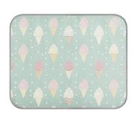 siphylline Green Ice Cream - Almohadilla de refrigeración para perros de verano, para cachorros, al aire libre, linda manta fria para perros, talla S