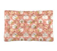 siphylline Hedgehogs - Bonita cama de dibujos animados para perros y gatos, alfombrilla antideslizante suave para perros grandes, jumbo, medianos y pequeños, 36 x 24 pulgadas