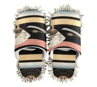 siphylline Herramienta de limpieza de polvo de microfibra para zapatos, Abanico negro japonés, Large