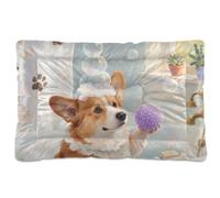 siphylline Lindo colchón de ducha para perros, suave, cómodo, antideslizante, para perros grandes, jumbo, medianos y pequeños, 24 x 18 pulgadas