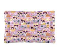 siphylline Lovely Cute Dogs - Alfombrilla de cama para mascotas, antideslizante, suave, cómoda, para perros grandes, jumbo, medianos y pequeños, 24 x 18 pulgadas