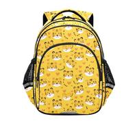 siphylline Mochila de viaje para niñas, niños, estudiantes, bolsa de libros para la escuela, adolescentes, niños, viajes, dibujos animados, tigres amarillos, Tigres amarillos de dibujos animados