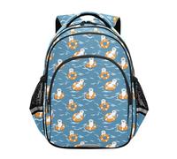 siphylline Mochilas escolares para niños y niñas, bolsas para laptop, mochilas de viaje para niños, lindas nutrias, animales, océano azul, Lindos animales nutria, océano azul, Medium