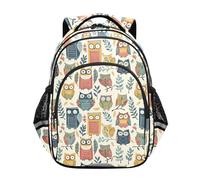 siphylline Mochilas geniales para adolescentes y niñas, mochila de día informal con diseño de búhos de biblioteca, Library Owls Cartoon, M