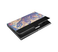 siphylline Mysterious Summons Of A White Dinosaur Skeleton Estuche ultrafino para tarjetas de visita con soporte de cuero y acero inoxidable para viajes, hogar u oficina