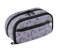 siphylline Old Slow Style Violeta Vainilla Floral Fácil de Organizar Papelería Organizador Duradero Estuche de transporte para bolígrafos para mujeres